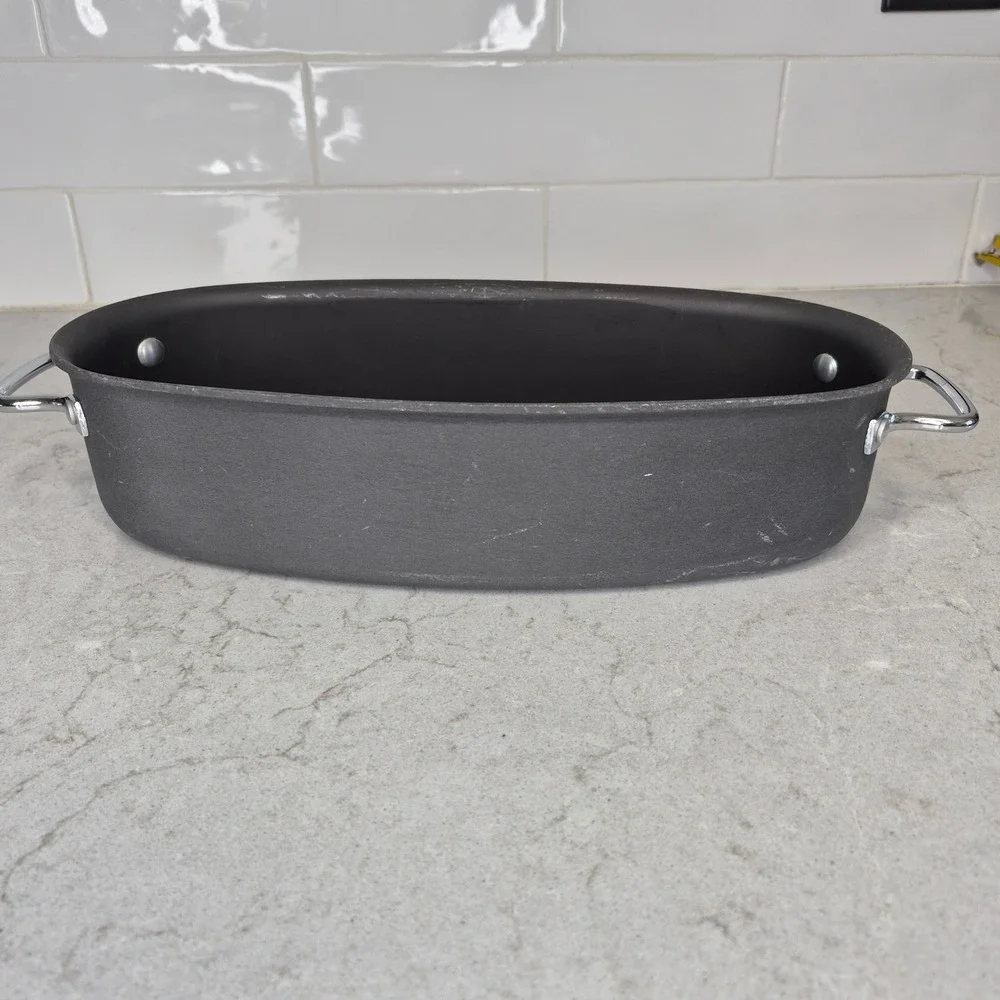 Vintage Calphalon Commercial Fish Poacher Roasting Pan 12